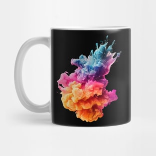 Ink Illusion - Colorful Explosion Rainbow Mug